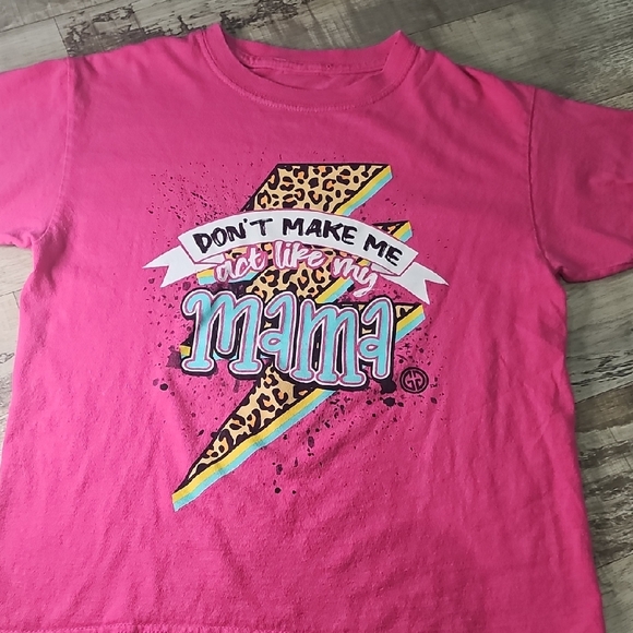 Kids' Pink Graphic Tee with Fun Design - Picture 1 of 5